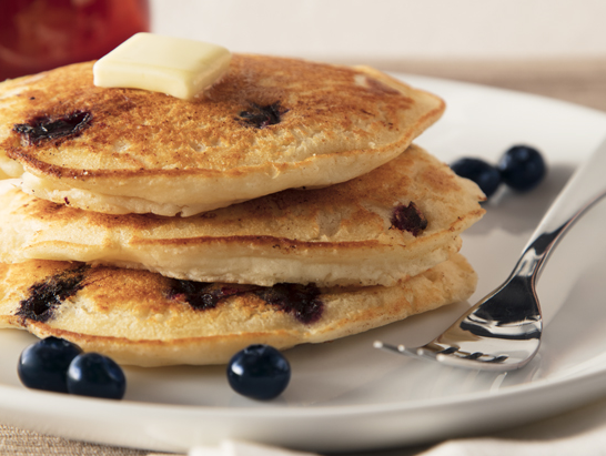 Ricotta Blueberry Pancakes