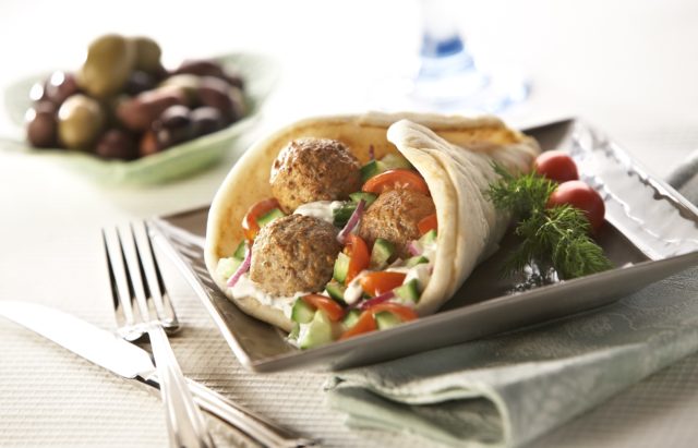 Turkey Meatball Gyro