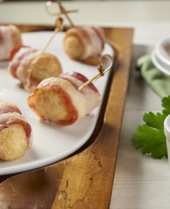 Bacon Wrapped Veggie Tots