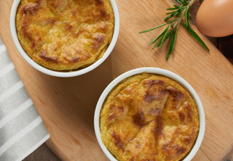 Cauliflower Broccoli Cheese Souffle