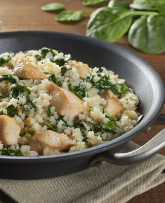 Skillet Chicken and Cauliflower Rice