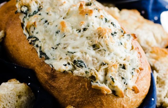 Spinach Artichoke Bread Bowl