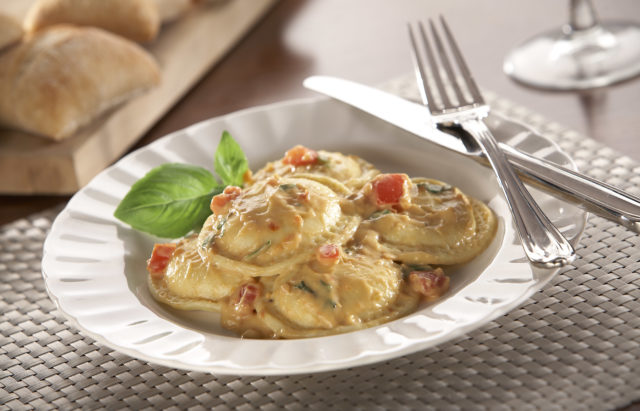 Tomato Basil Cream Ravioli