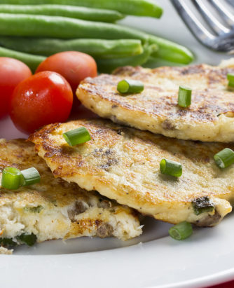 Cauliflower and Cheddar Pancakes
