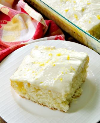 Sunshine Lemon Poke Cake