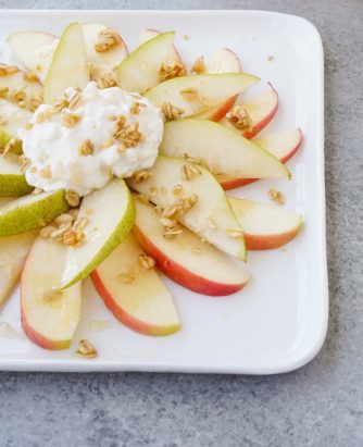 Pear and Apple Nachos
