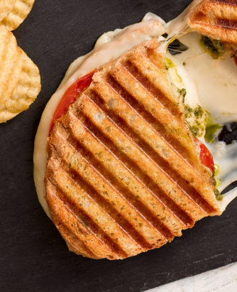 Pesto Mozzarella Panini