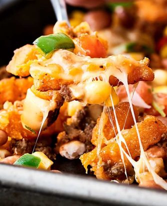 Mexican Sweet Potato Cheese Fries