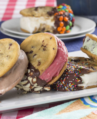 Chocolate Dipped Ice Cream Sandwiches