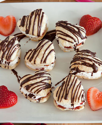 Cool Whip Strawberry Heart Pillows
