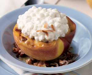 Daisy Brand Grilled Peaches with Cottage Cheese