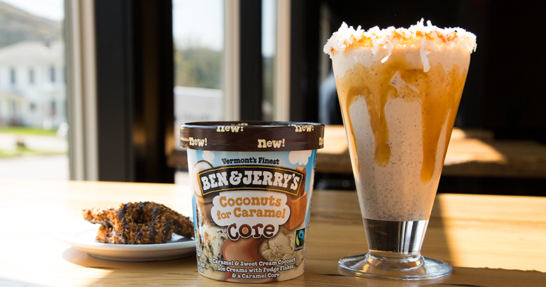 Ben & Jerry's Coconuts for Caramel Shake