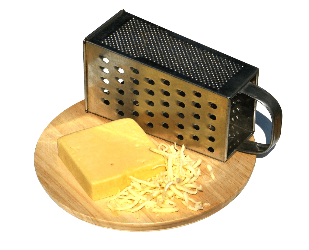 Chill cheese for easy grating and shredding. 