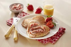 LOL Strawberries and Cream Pancakes