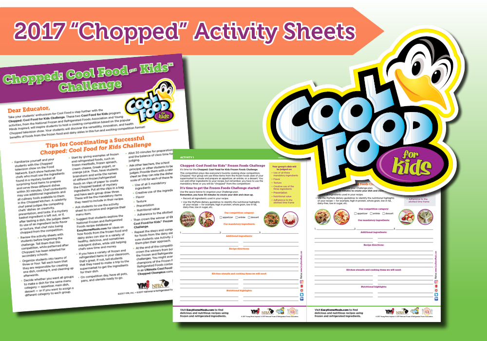 Chopped 2017 Kids Challenge Activity Sheets - Easy Home Meals