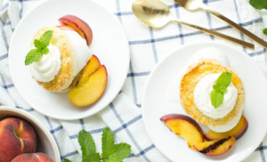 Grilled Peaches and Cream Shortcake