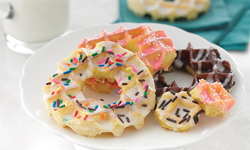 Glazed Waffle Donuts