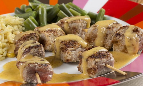 MFTK Cheesy Pork Skewers