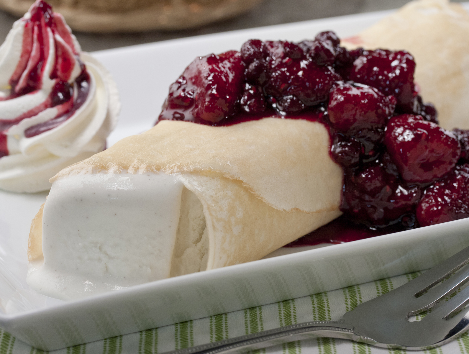 Mixed Berry Ice Cream Crepes Easy Home Meals