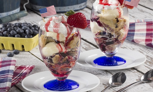 Patriotic Blueberry Pie Parfait