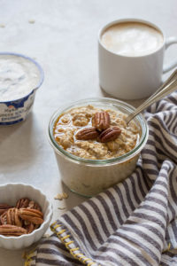 Maple Pecan Latte Overnight Oats