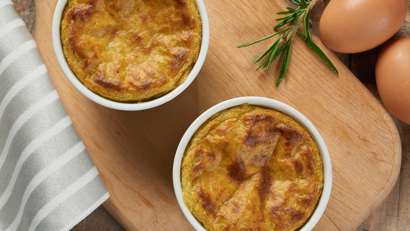 Cauliflower Broccoli Cheese Souffle