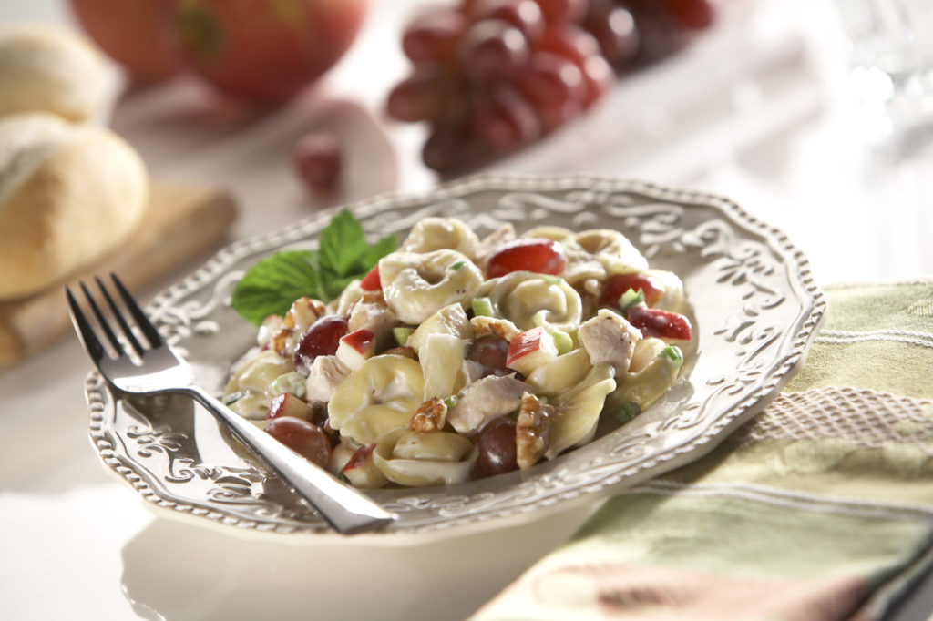 cheese tortellini chicken salad