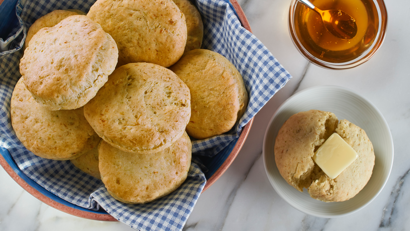 Mashed Cauliflower Broccoli Cheese Biscuits