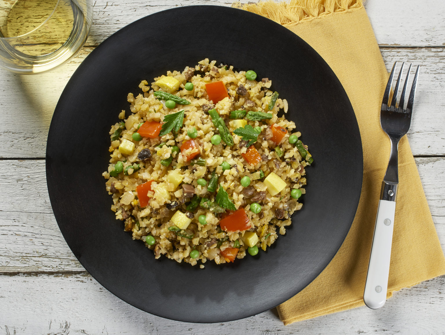 Riced Cauliflower Medley Paella Green Giant Recipe
