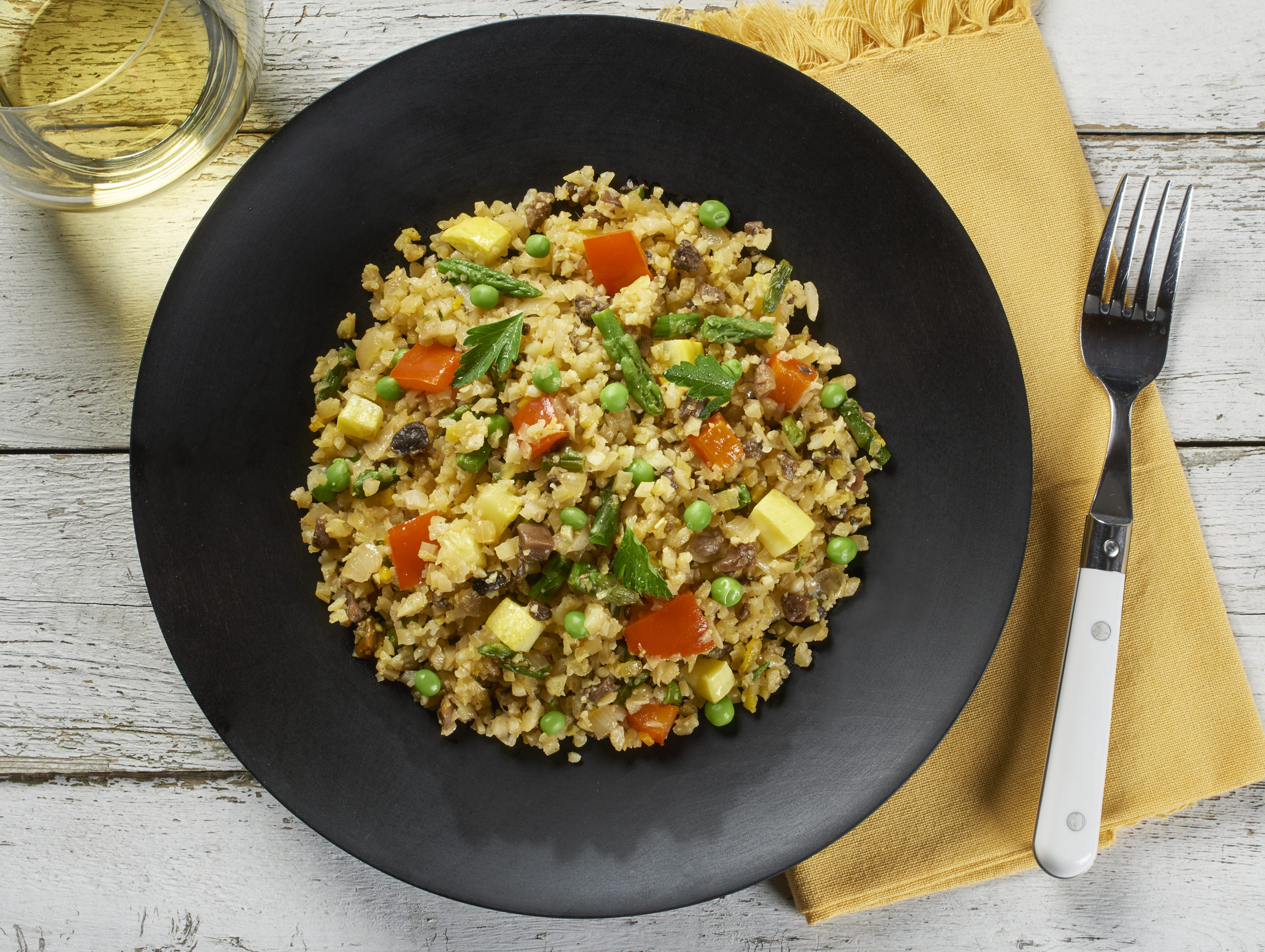 Riced Cauliflower Medley Paella - Green Giant Recipe