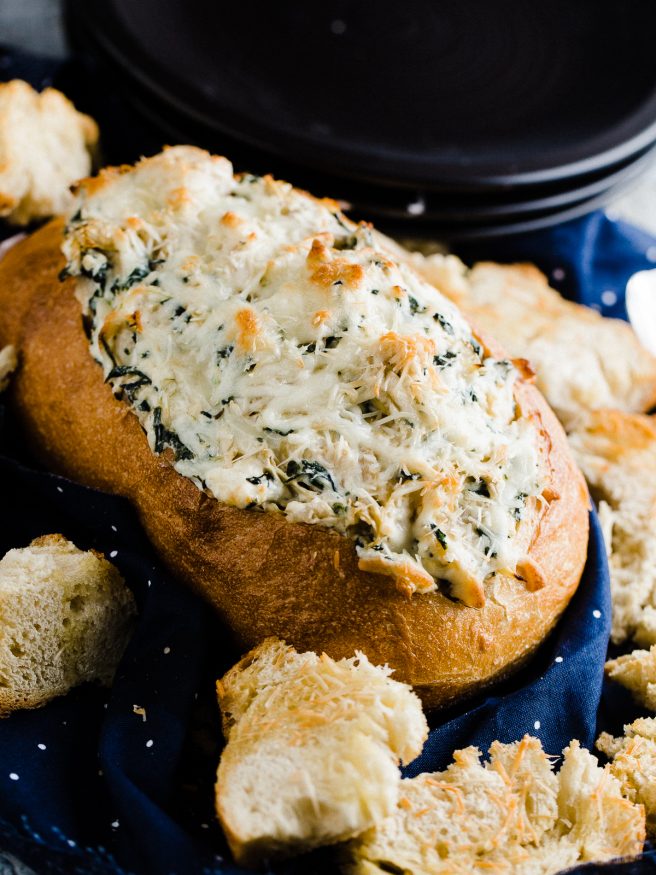 Spinach Artichoke Bread Bowl