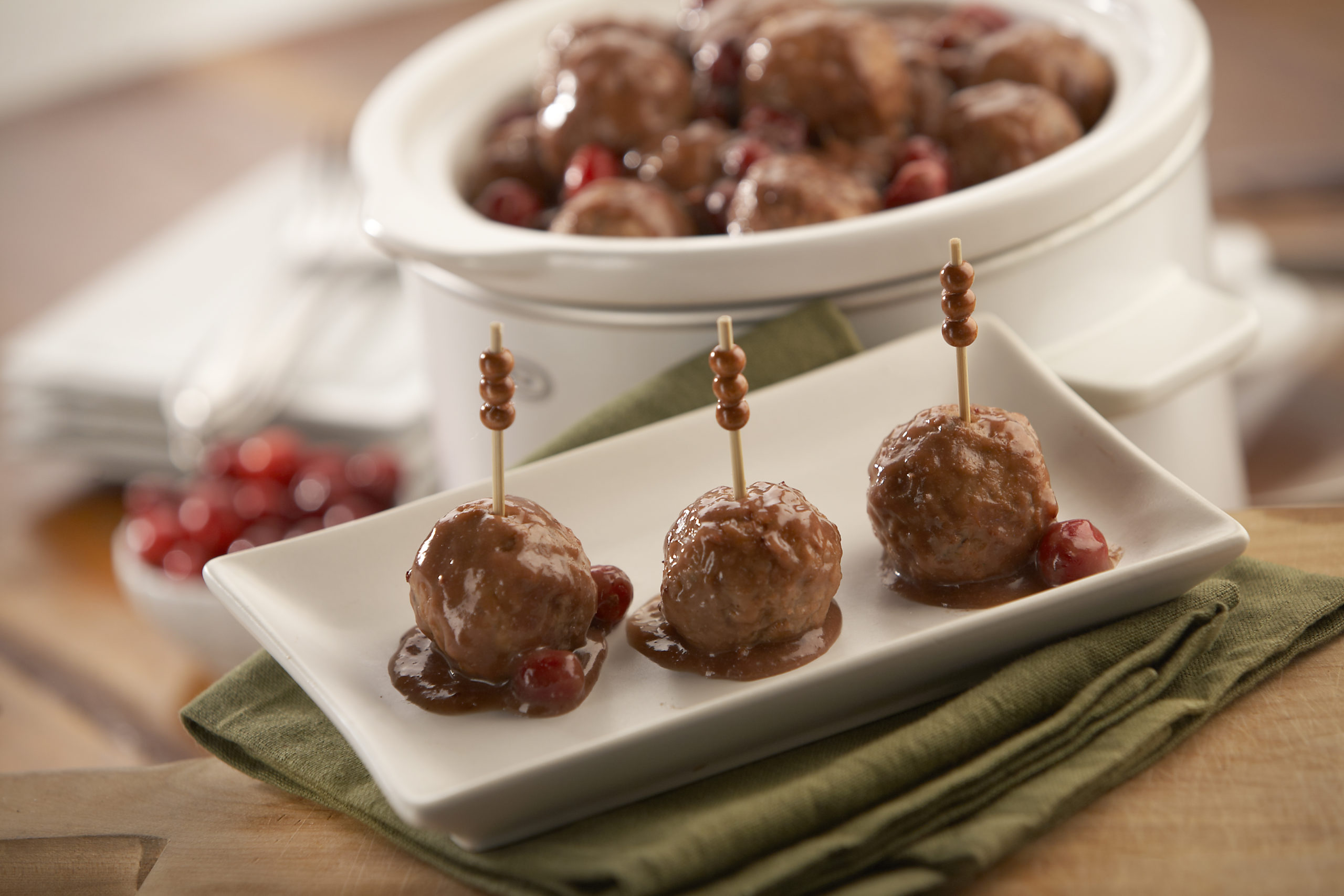Tangy Cranberry Meatballs - Rosina Recipes
