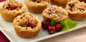 mini cranberry apple tart