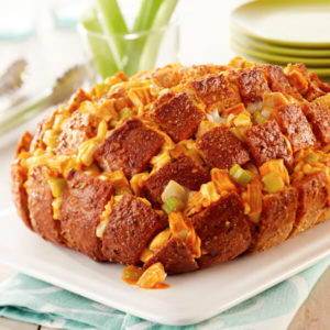 Buffalo Chicken Pull Apart Party Loaf