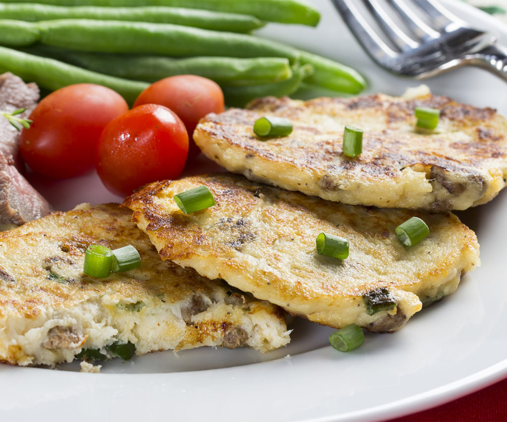 Cauliflower and Cheddar Pancakes