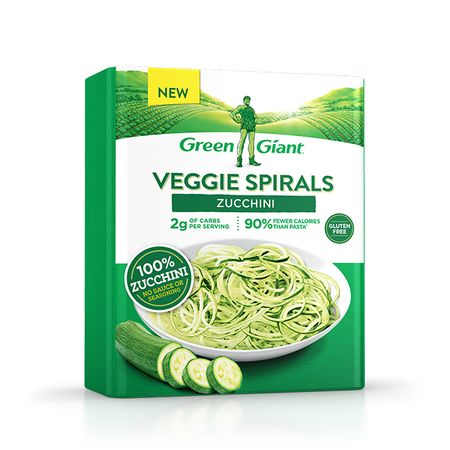 Baked Zucchini Spirals and Meatballs Parmesan Green Giant