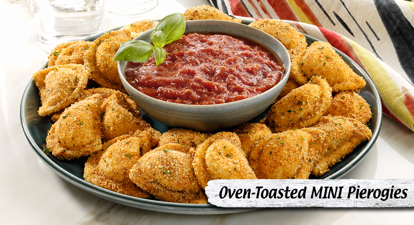 Oven Toasted MINI Pierogies Recipe Easy Home Meals