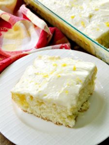 Sunshine Lemon Poke Cake
