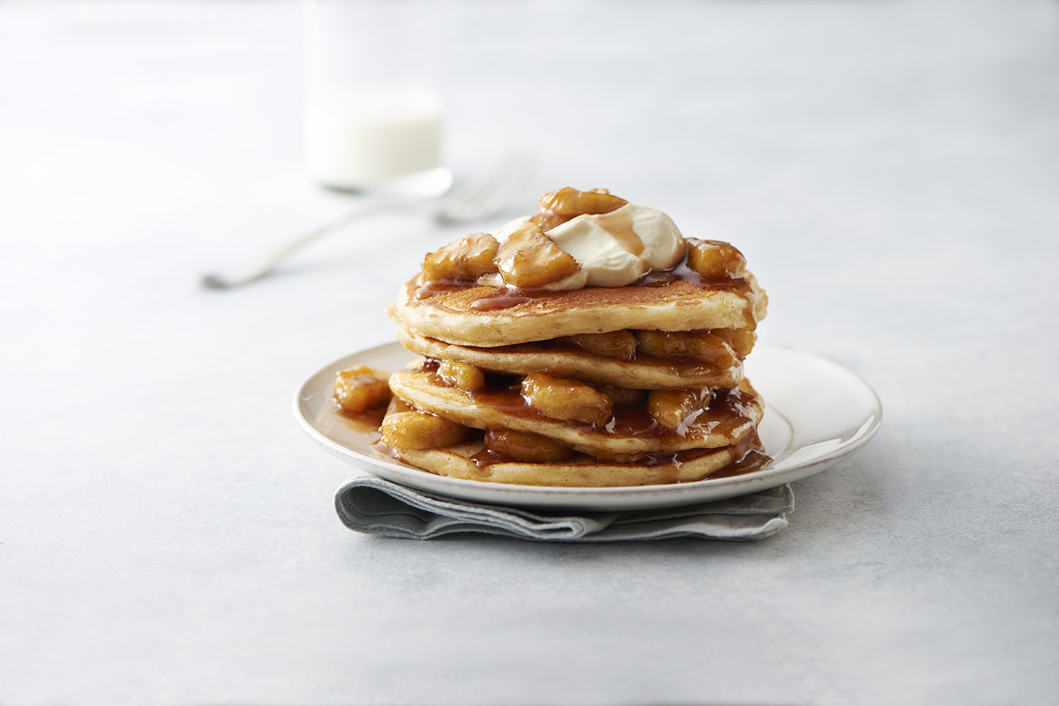 Caramelized Banana Pancake Cake - Land O'Lakes, Inc.