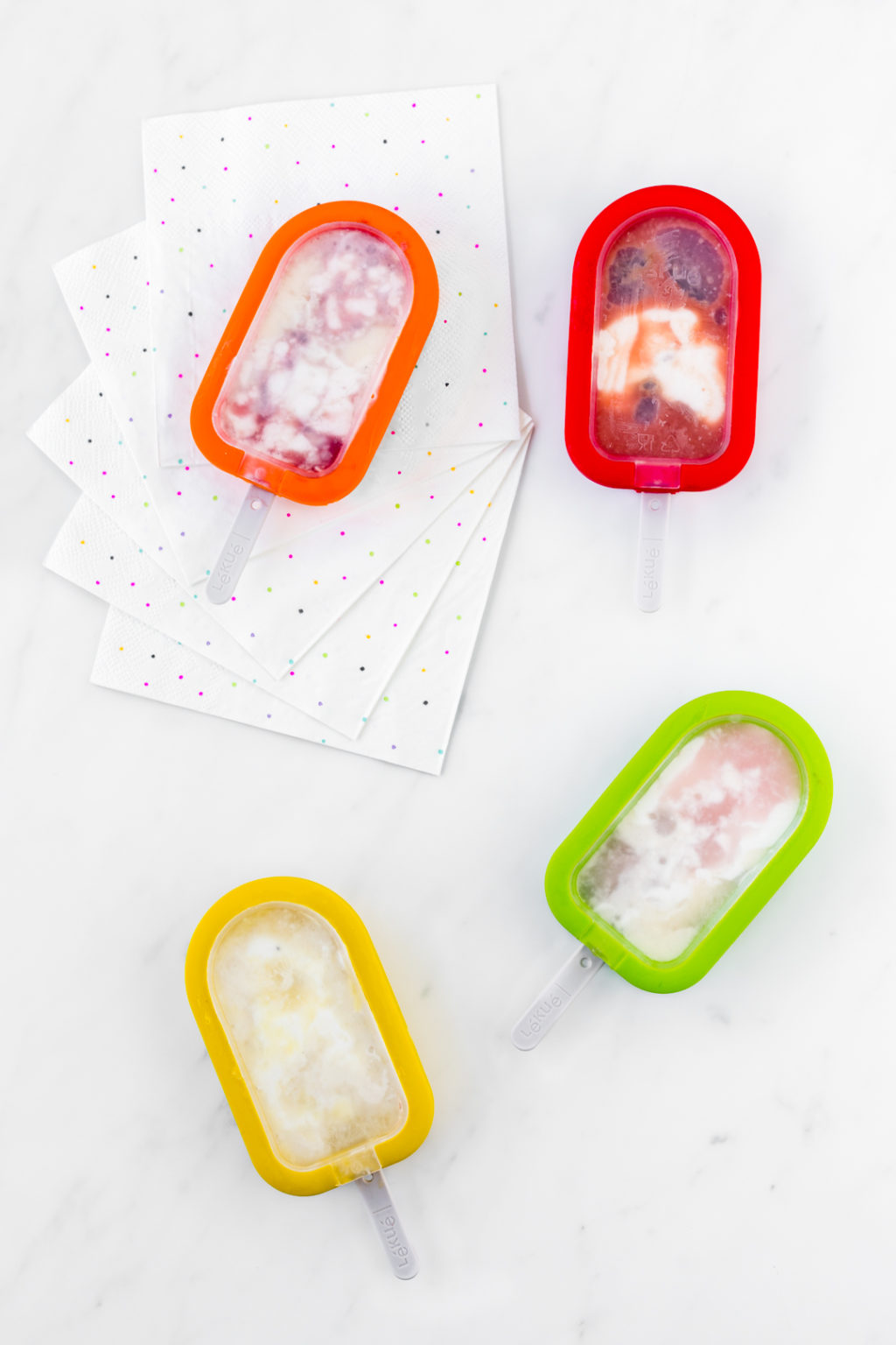 Creamy Juice Ice Cream Popsicles Cutefetti & Easy Home Meals