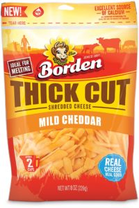 Borden® Cheese Thick Cut Mild Cheddar Shreds
