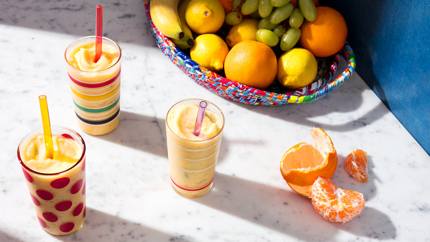 Tropical Pineapple Mango Fruit Smoothie | Easy Home Meals