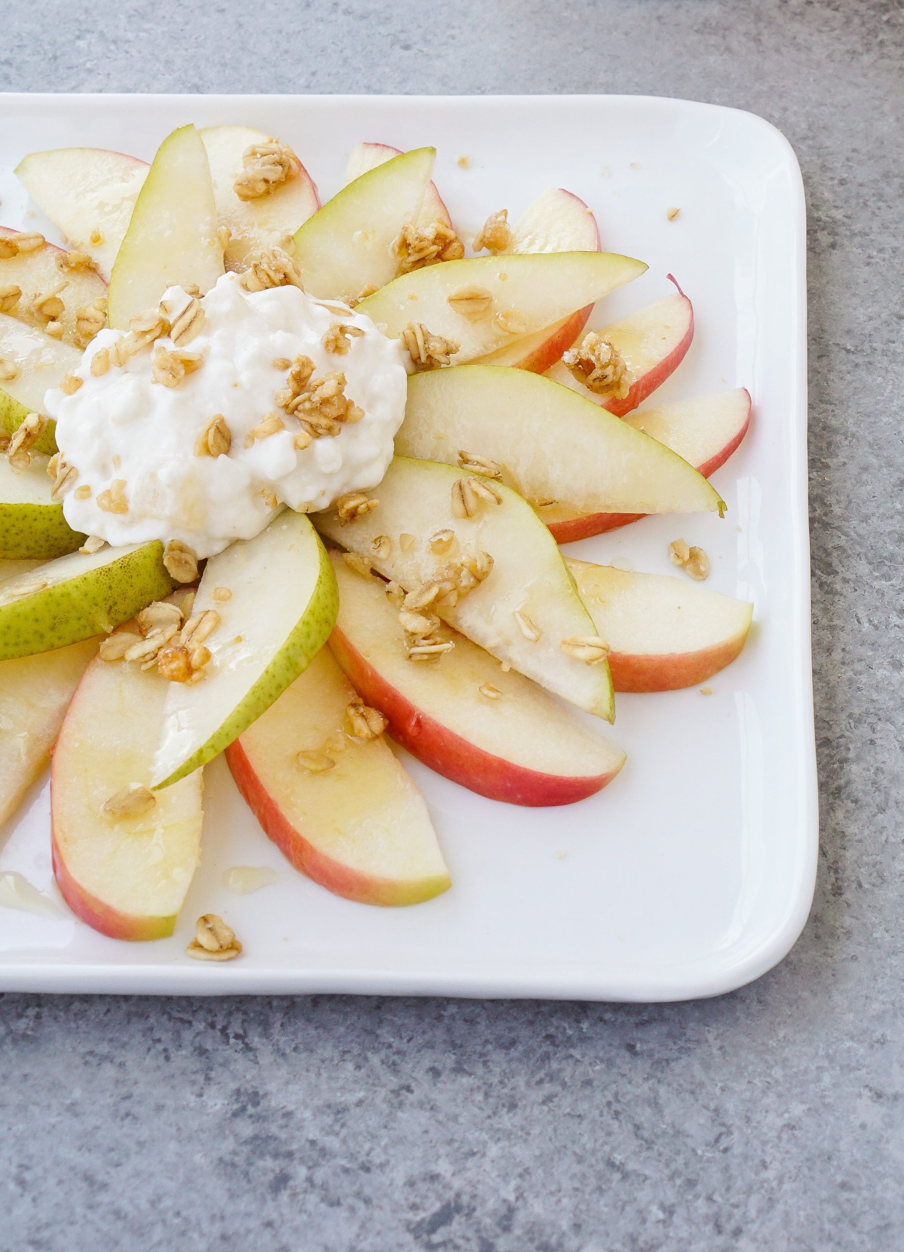 Pear and Apple Nachos - Hood® Cottage Cheese