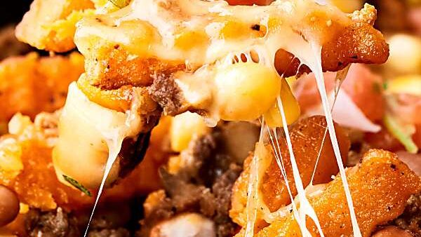 Mexican Sweet Potato Cheese Fries