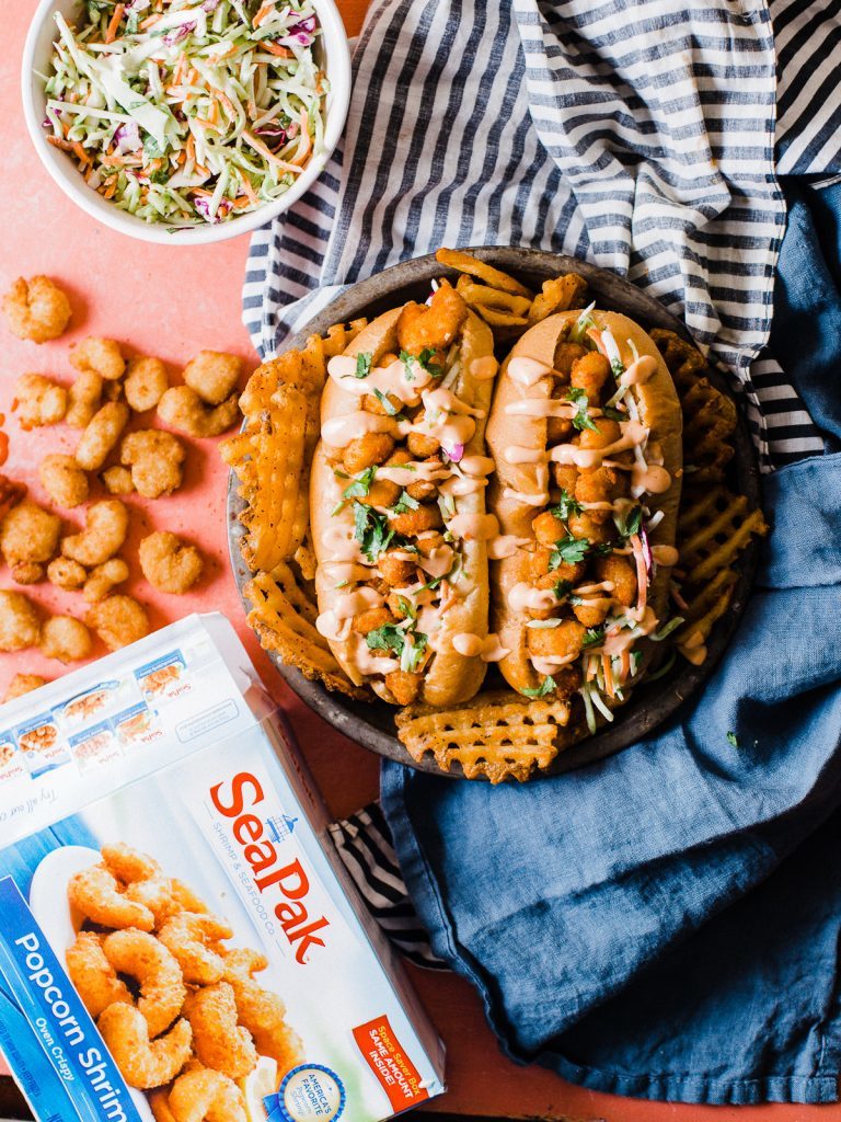 Derek Sriracha Shrimp Po-Boy