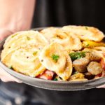 Sheet Pan Pierogies with Sausage and Peppers