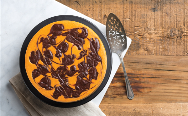 Best Yet Pumpkin Swirl Chocolate Cheesecake