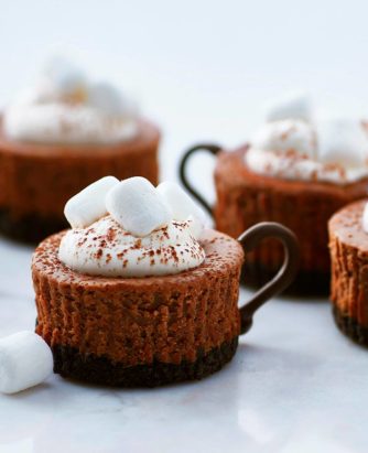 Hot Cocoa Cheesecake Minis