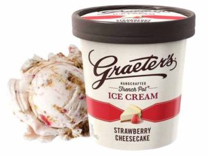 Graeters Strawberry Cheesecake Ice Cream