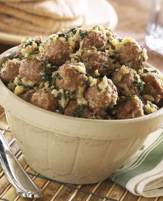 Rosina Crockpot Swiss Meatballs